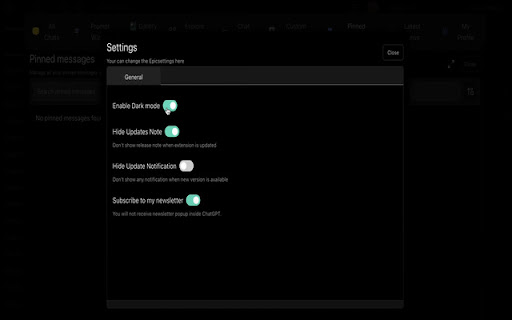 EpicChatGPT  from Chrome web store to be run with OffiDocs Chromium online