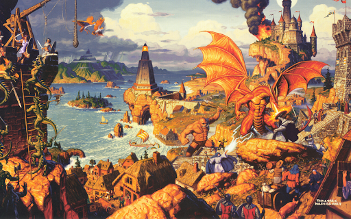 Epic Fantasy Battle Scene  from Chrome web store to be run with OffiDocs Chromium online