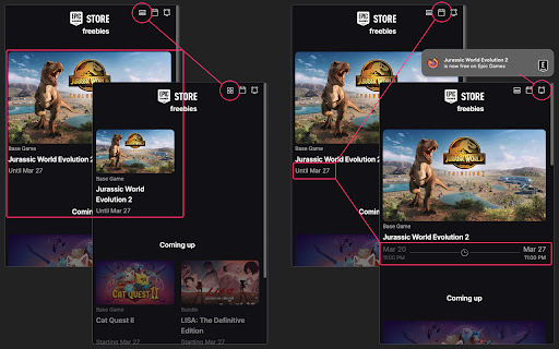 Epic Freebies  from Chrome web store to be run with OffiDocs Chromium online
