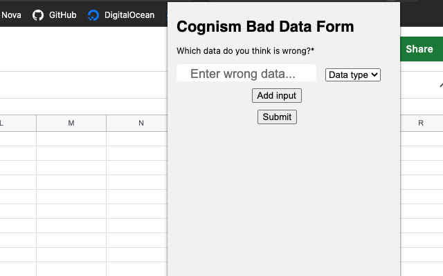 Epik8 Raise a Cognism Data Issue  from Chrome web store to be run with OffiDocs Chromium online