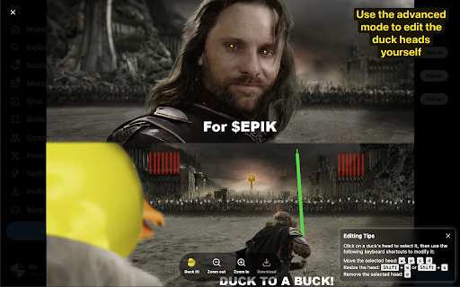 Epik Extension  from Chrome web store to be run with OffiDocs Chromium online