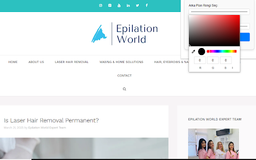 Epilation World  from Chrome web store to be run with OffiDocs Chromium online