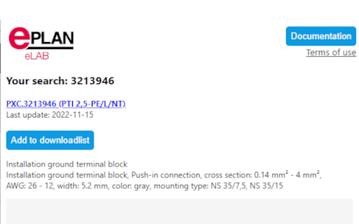 EPLAN Data Portal Extended search  from Chrome web store to be run with OffiDocs Chromium online