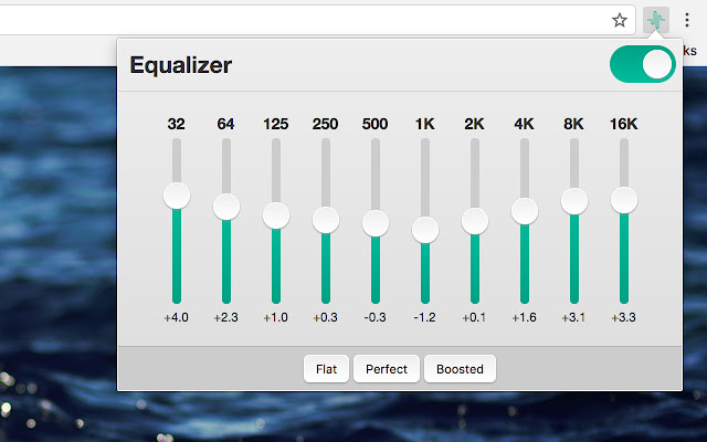 Equalizer  from Chrome web store to be run with OffiDocs Chromium online