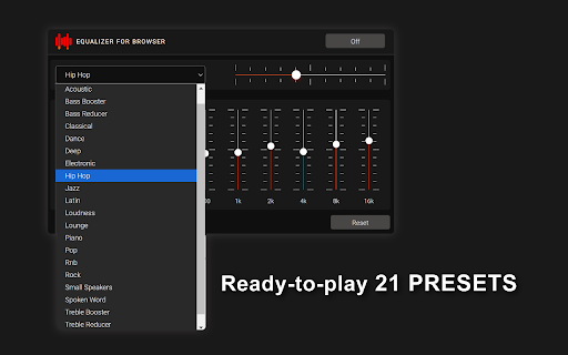 Equalizer for Browser from Chrome web store to be run with OffiDocs Chromium online Equalizer for Browser from Chrome web store to be run with OffiDocs Chromium online
