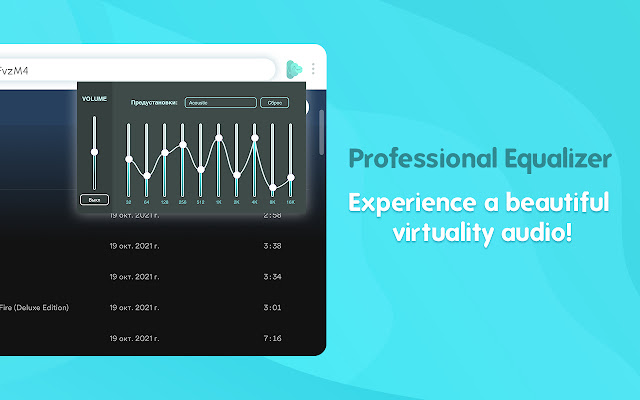 Equalizer Professional  from Chrome web store to be run with OffiDocs Chromium online