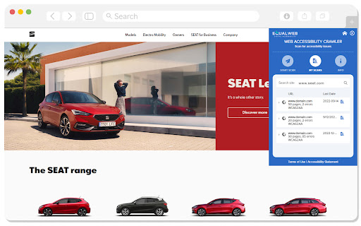 EqualWeb Accessibility Crawler  from Chrome web store to be run with OffiDocs Chromium online