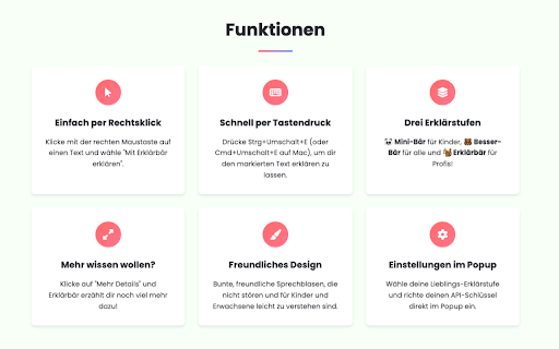 Erklärbär  from Chrome web store to be run with OffiDocs Chromium online