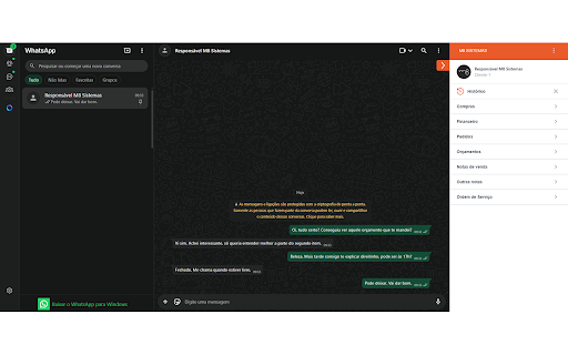 ERPM8 for Whats  from Chrome web store to be run with OffiDocs Chromium online
