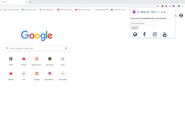 E Search GPS  from Chrome web store to be run with OffiDocs Chromium online
