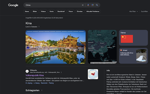 Es heißt Kina und nicht China!!!  from Chrome web store to be run with OffiDocs Chromium online