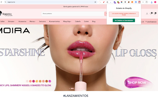 Estado de Shopify  from Chrome web store to be run with OffiDocs Chromium online