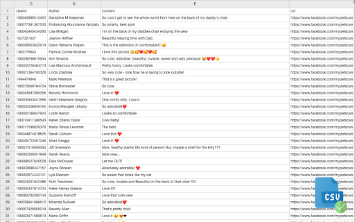 ESUIT | Comments Exporter for Facebook™  from Chrome web store to be run with OffiDocs Chromium online
