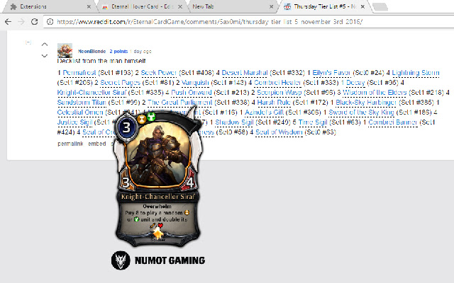 Eternal Hover Card  from Chrome web store to be run with OffiDocs Chromium online