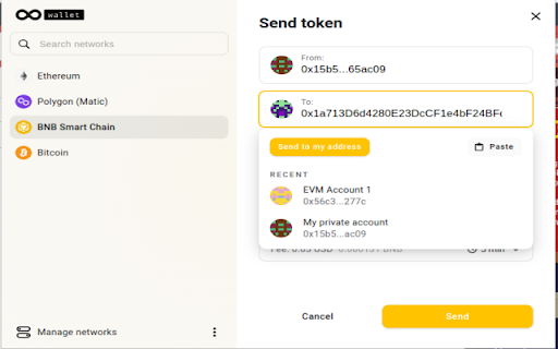 EternalWallet: EVM Wallet (BSC, ETH + more)  from Chrome web store to be run with OffiDocs Chromium online