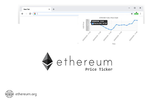 Ethereum (ETH/USD) Price Ticker  from Chrome web store to be run with OffiDocs Chromium online