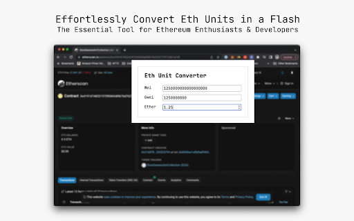 Eth Unit Converter from Chrome web store to be run with OffiDocs Chromium online Eth Unit Converter from Chrome web store to be run with OffiDocs Chromium online