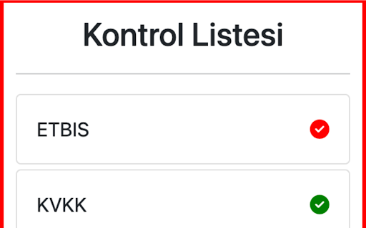 E Ticaret Yasal Zorunluluk Kontrolü  from Chrome web store to be run with OffiDocs Chromium online