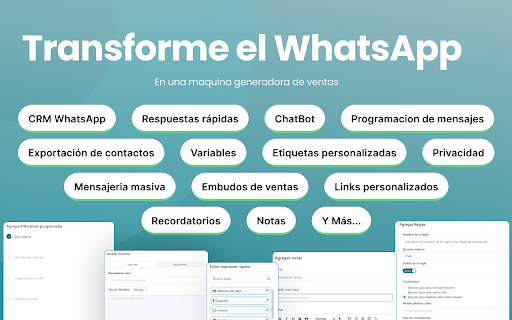 Etivi+ CRM para WhatsApp™ WEB.  from Chrome web store to be run with OffiDocs Chromium online