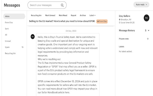 Etsy Convo Saver  from Chrome web store to be run with OffiDocs Chromium online