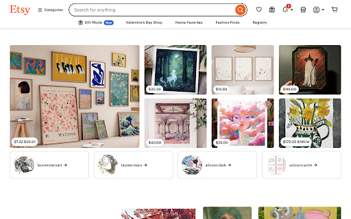 Etsy Disable New Tabs  from Chrome web store to be run with OffiDocs Chromium online