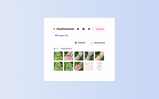 Etsy Image Download Image  Video  from Chrome web store to be run with OffiDocs Chromium online