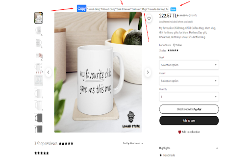 Etsy Tag Extractor by Ali Kaan BAŞHAN  from Chrome web store to be run with OffiDocs Chromium online
