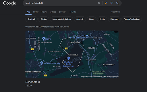 EU Google Maps Links  from Chrome web store to be run with OffiDocs Chromium online