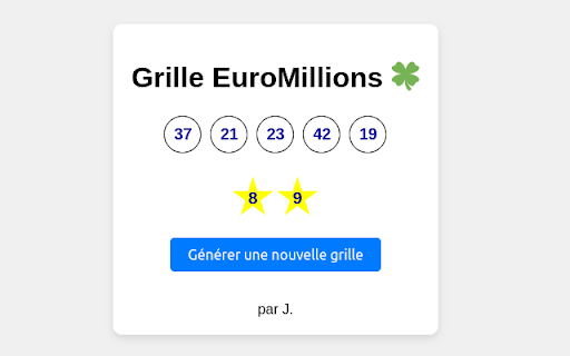 Euromillions  from Chrome web store to be run with OffiDocs Chromium online