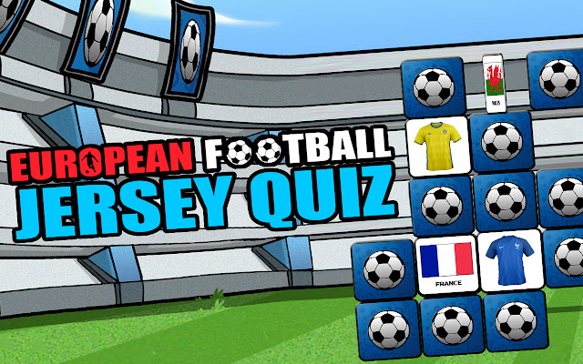 European Football Jersey Quiz  from Chrome web store to be run with OffiDocs Chromium online