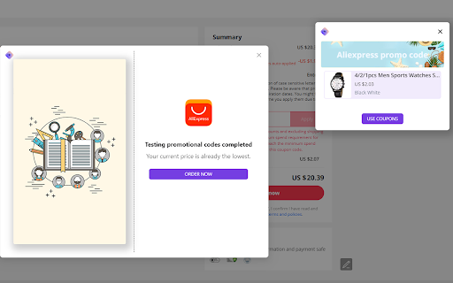 EUtopia: AliExpress Discount Code Locator  from Chrome web store to be run with OffiDocs Chromium online
