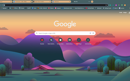 Evening Bliss Calm Hillscape for Your Browser  from Chrome web store to be run with OffiDocs Chromium online