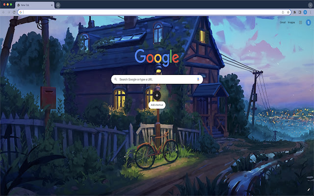 Evening Cottage Theme  from Chrome web store to be run with OffiDocs Chromium online