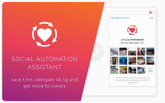 Everliker Standalone | Social Assistant  from Chrome web store to be run with OffiDocs Chromium online
