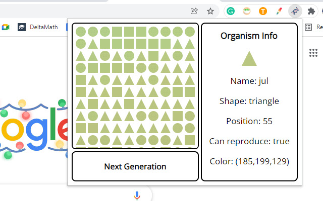 Evolution Simulation  from Chrome web store to be run with OffiDocs Chromium online