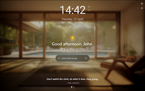 Evolve: Productivity Startpage  from Chrome web store to be run with OffiDocs Chromium online