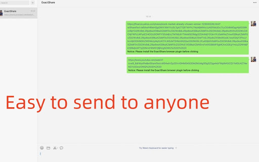 ExactShare  from Chrome web store to be run with OffiDocs Chromium online