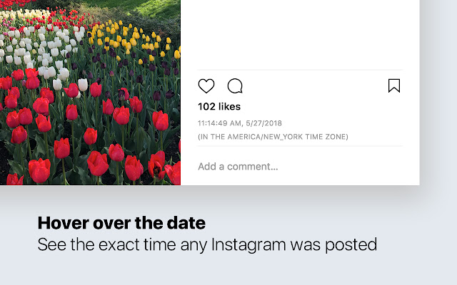 Exact Time Viewer for Instagram  from Chrome web store to be run with OffiDocs Chromium online