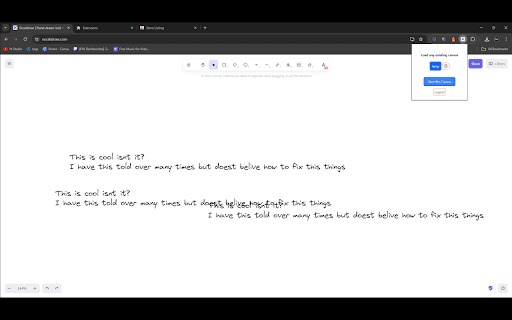 Excali cloud  from Chrome web store to be run with OffiDocs Chromium online