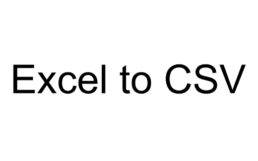 Excel to CSV  from Chrome web store to be run with OffiDocs Chromium online
