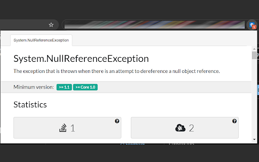 Exception Finder  from Chrome web store to be run with OffiDocs Chromium online