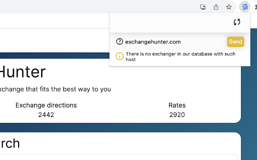 Exchange Hunter helper  from Chrome web store to be run with OffiDocs Chromium online