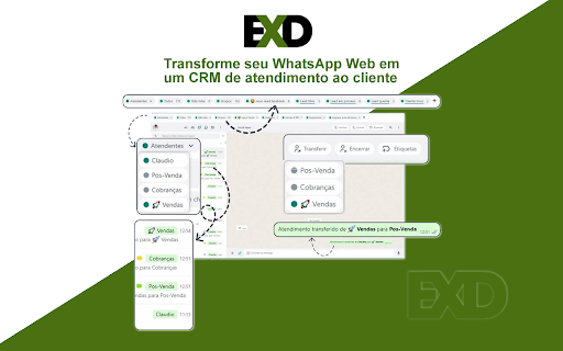 EXD CRM  from Chrome web store to be run with OffiDocs Chromium online