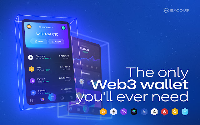 Exodus Web3 Wallet  from Chrome web store to be run with OffiDocs Chromium online