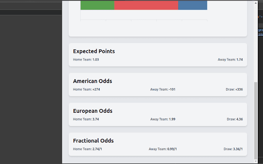Expected Goals (xG) Calculator  from Chrome web store to be run with OffiDocs Chromium online