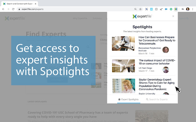 ExpertFile – Search for Experts Now!  from Chrome web store to be run with OffiDocs Chromium online