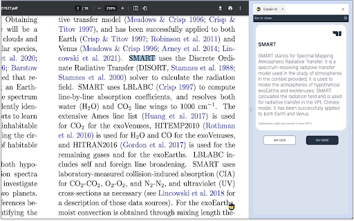 Explain AI Explain anything in its context  from Chrome web store to be run with OffiDocs Chromium online