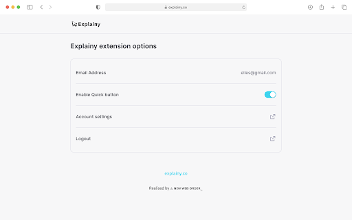 Explainy  from Chrome web store to be run with OffiDocs Chromium online