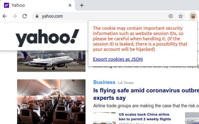 Export cookie JSON file for Puppeteer  from Chrome web store to be run with OffiDocs Chromium online