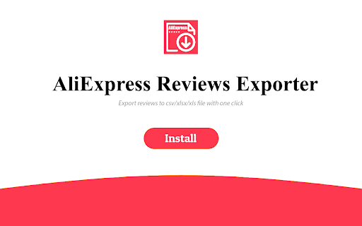 Export reviews from aliexpress  from Chrome web store to be run with OffiDocs Chromium online